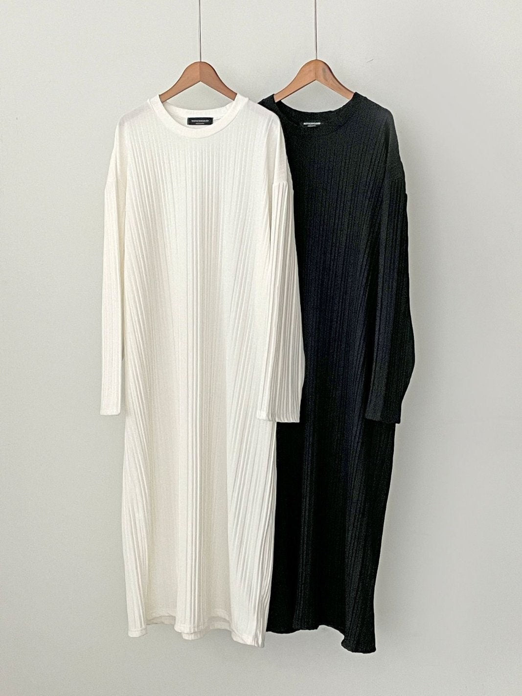 Pleated Texture Long Maxi Dress Loose fit Lantern Sleeve Gown