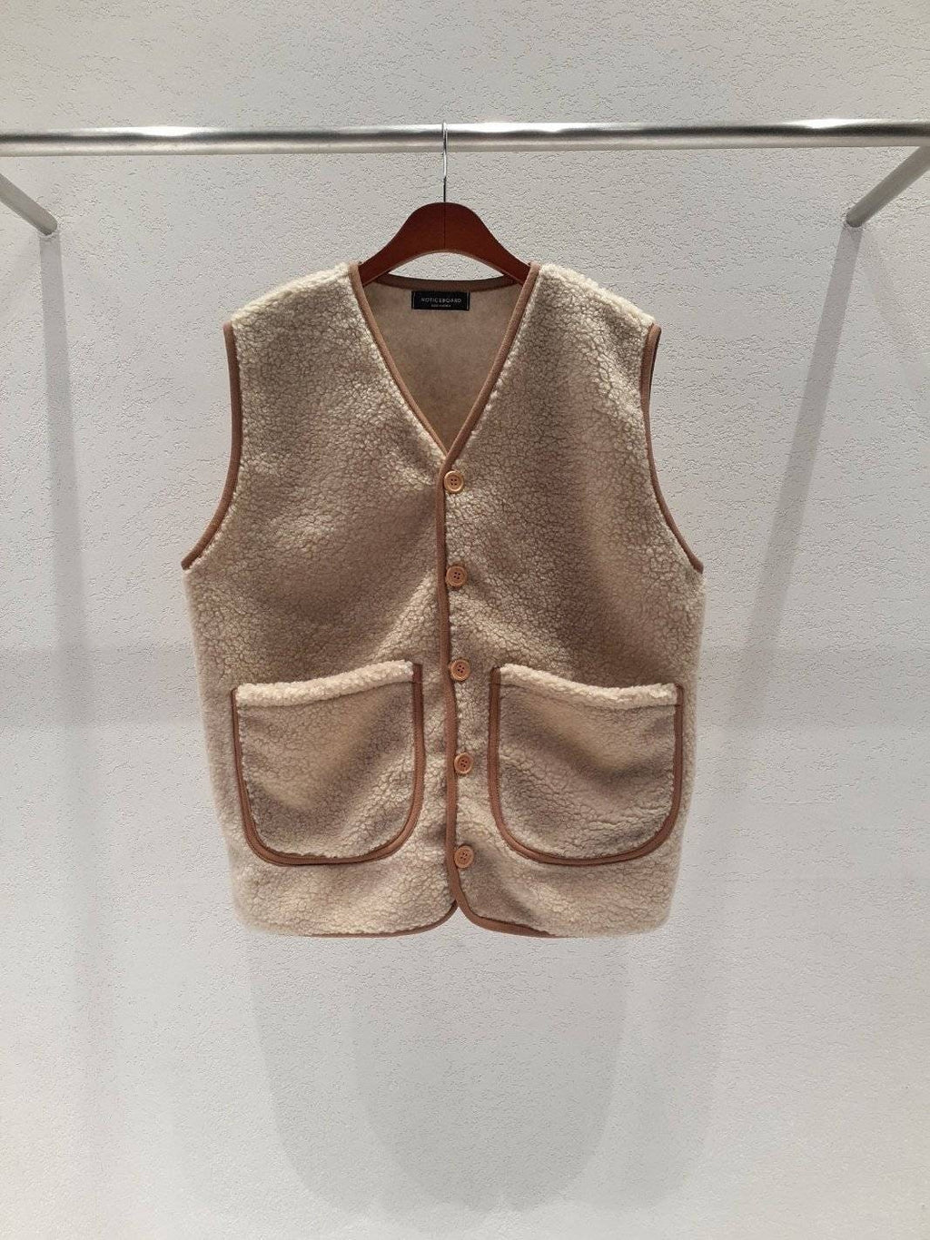Dumble Fleece Vest: Warm Open Button Fall Winter Outerwear