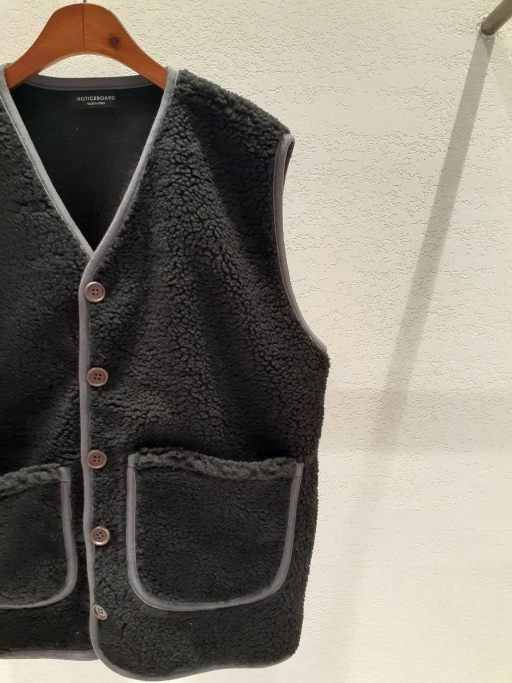 Dumble Fleece Vest: Warm Open Button Fall Winter Outerwear