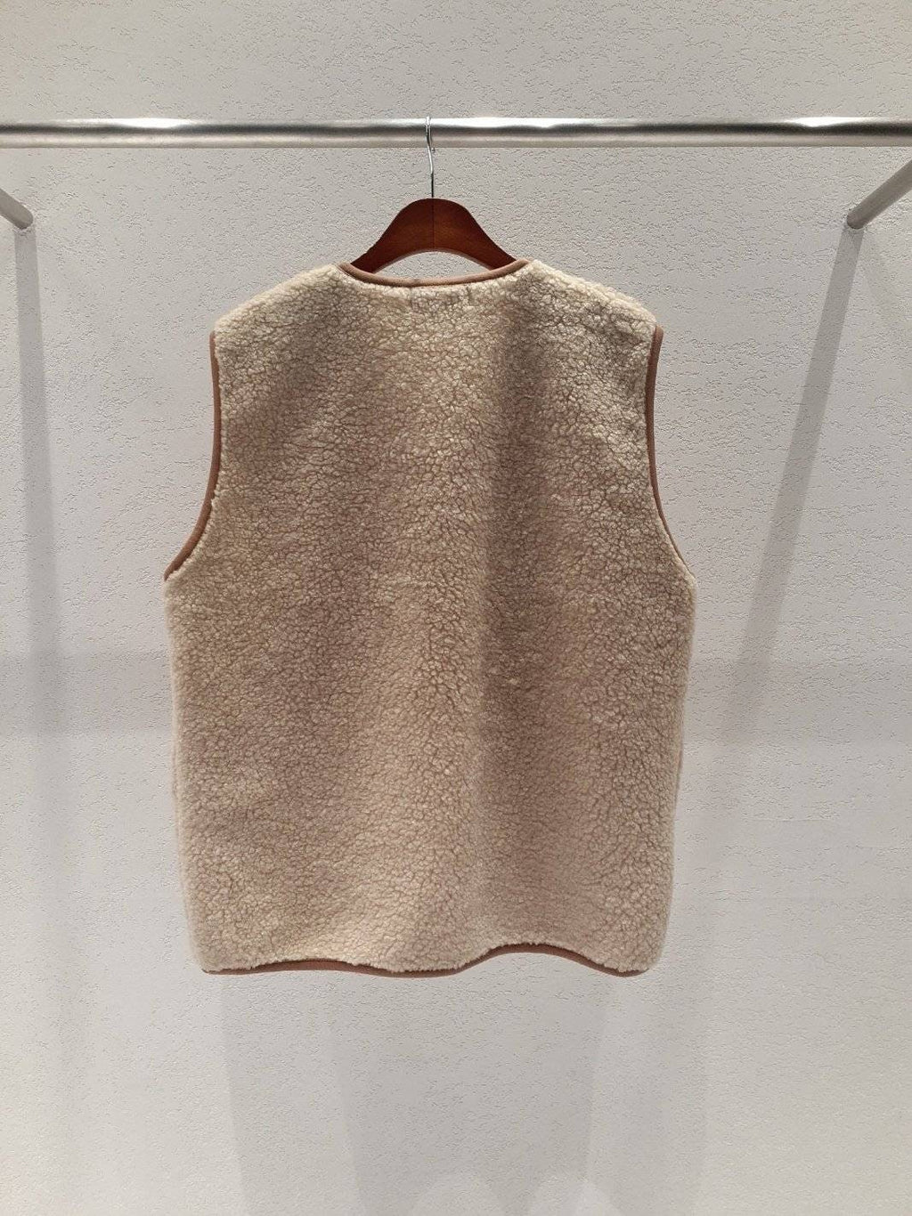 Dumble Fleece Vest: Warm Open Button Fall Winter Outerwear