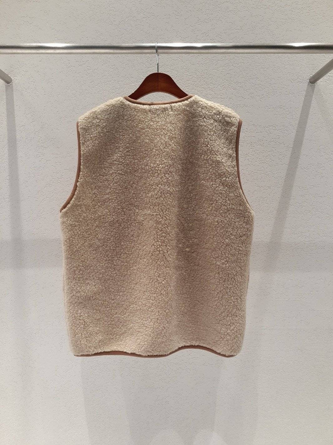 Dumble Fleece Vest: Warm Open Button Fall Winter Outerwear