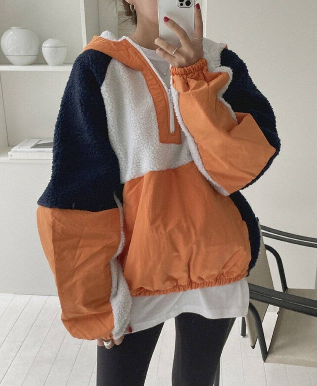 Three Colors Dumble Mountain Anorak for Fall and Winter Outdoor activities