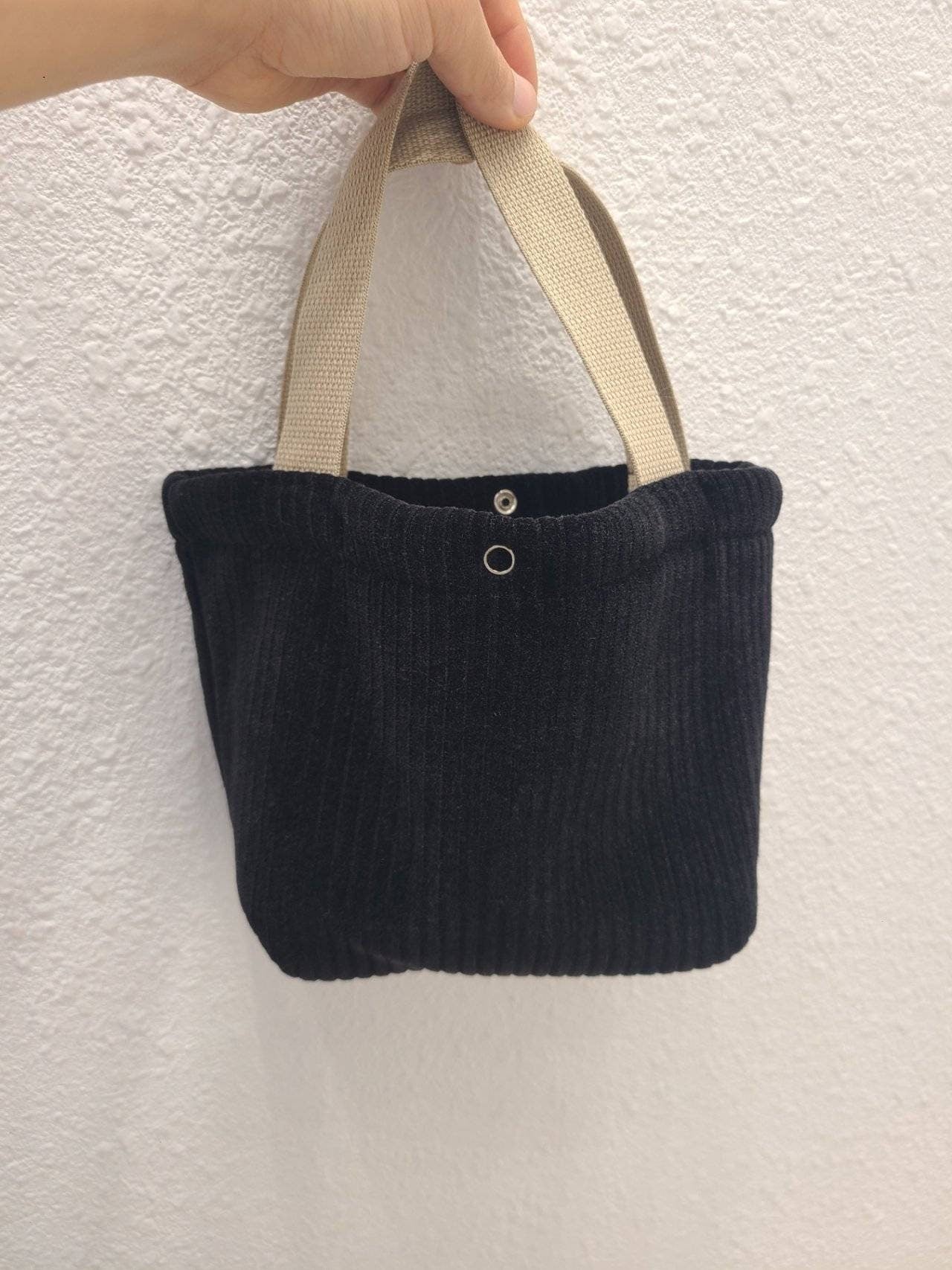 Handmade Soft Bold Thick Cordoroy Handy Tote Bag 2022-2023