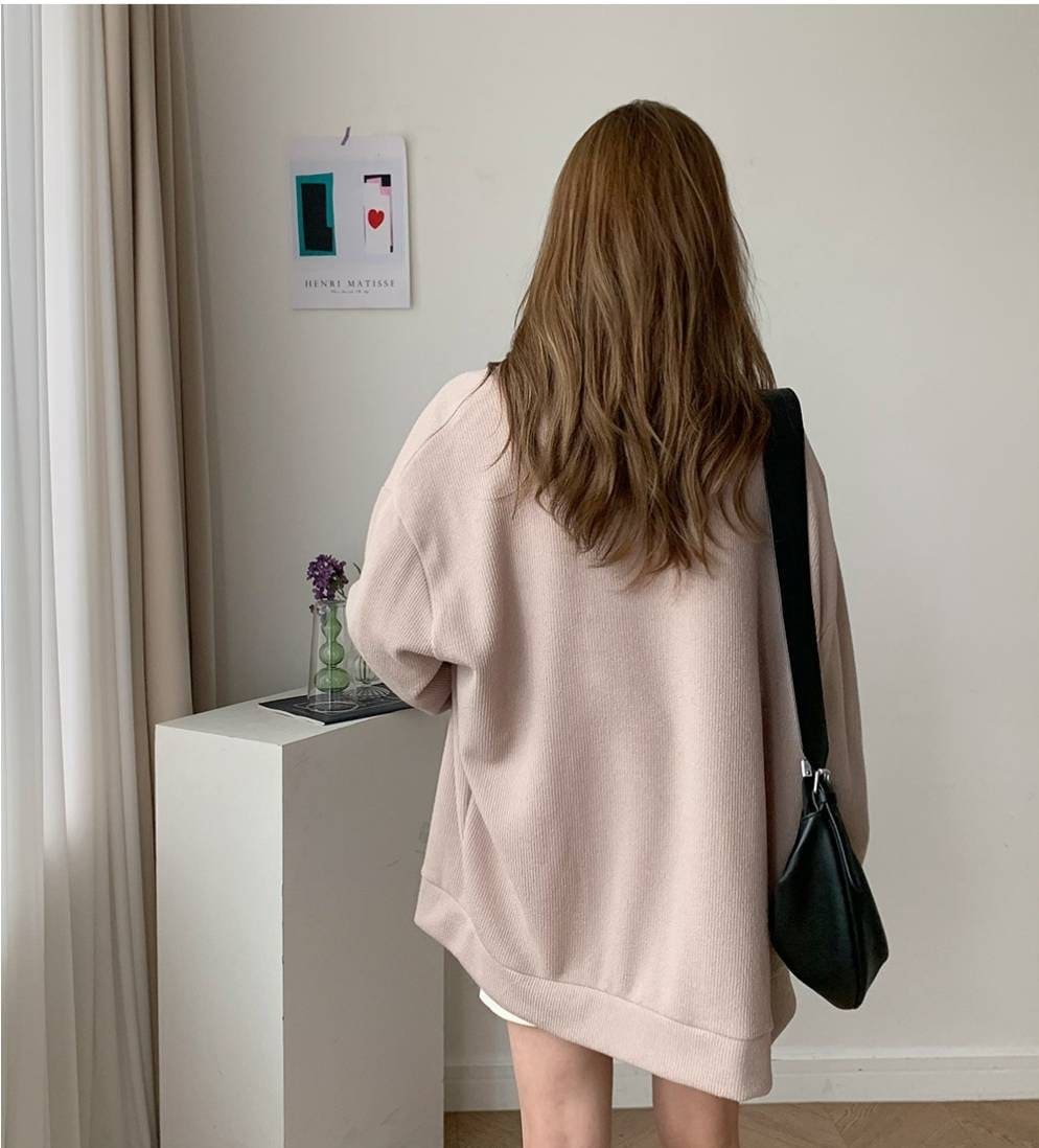 MOI Women’s New Overfit Long Warm Cardigan