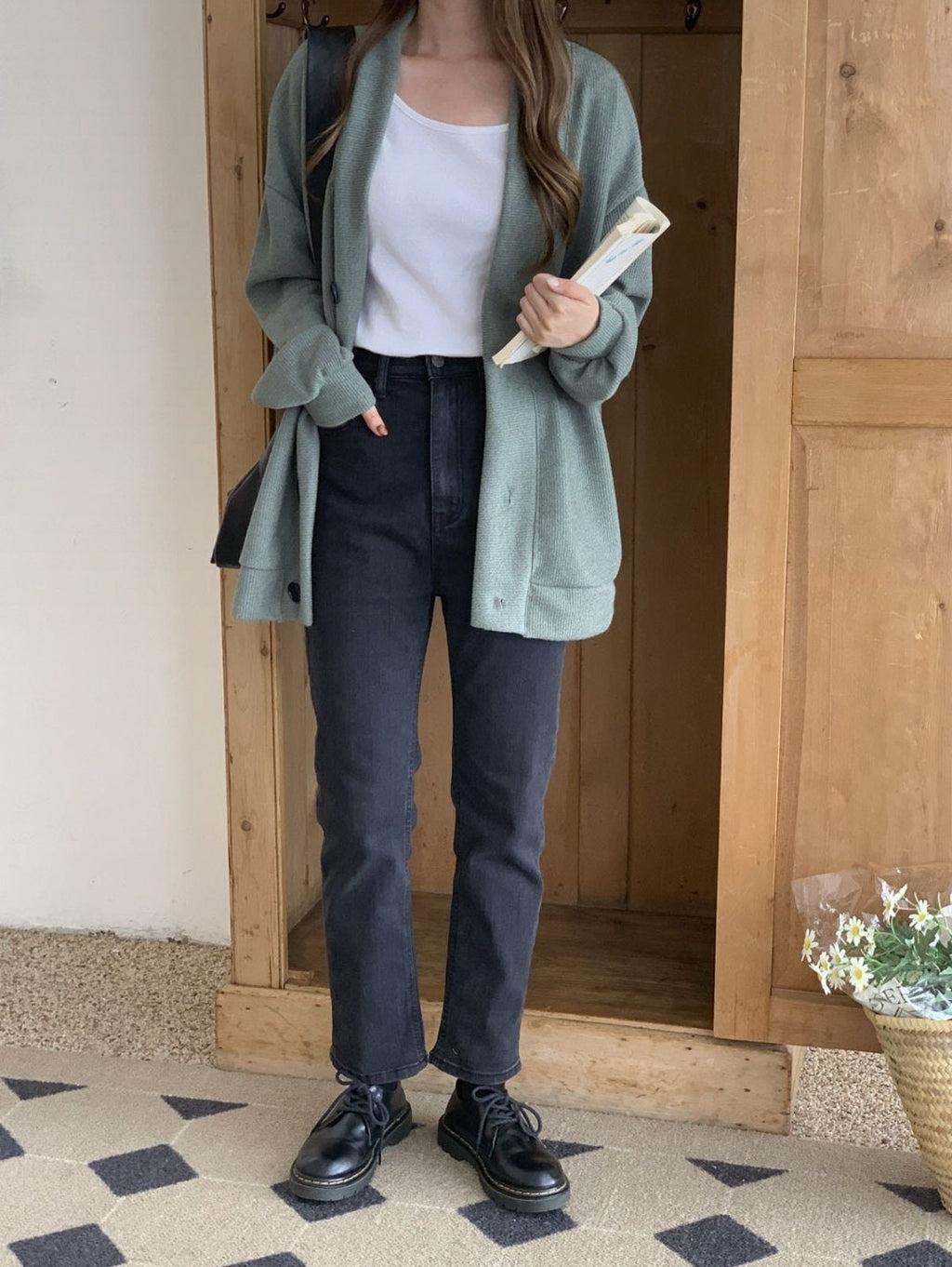 MOI Women’s New Overfit Long Warm Cardigan