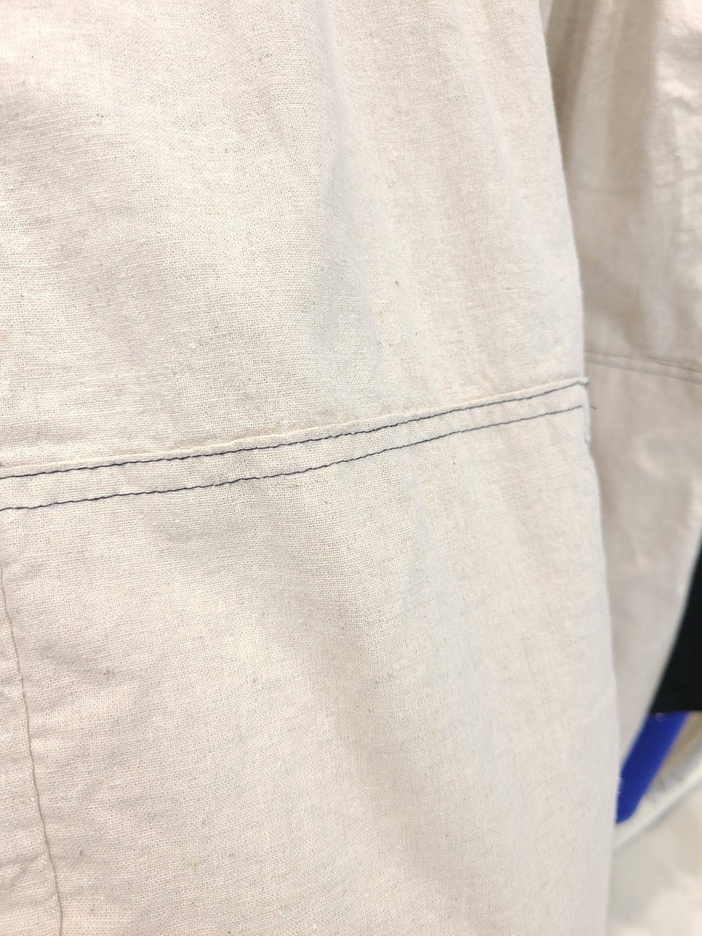 Cotton/Linen Cropped Baggy Wide Leg Pants