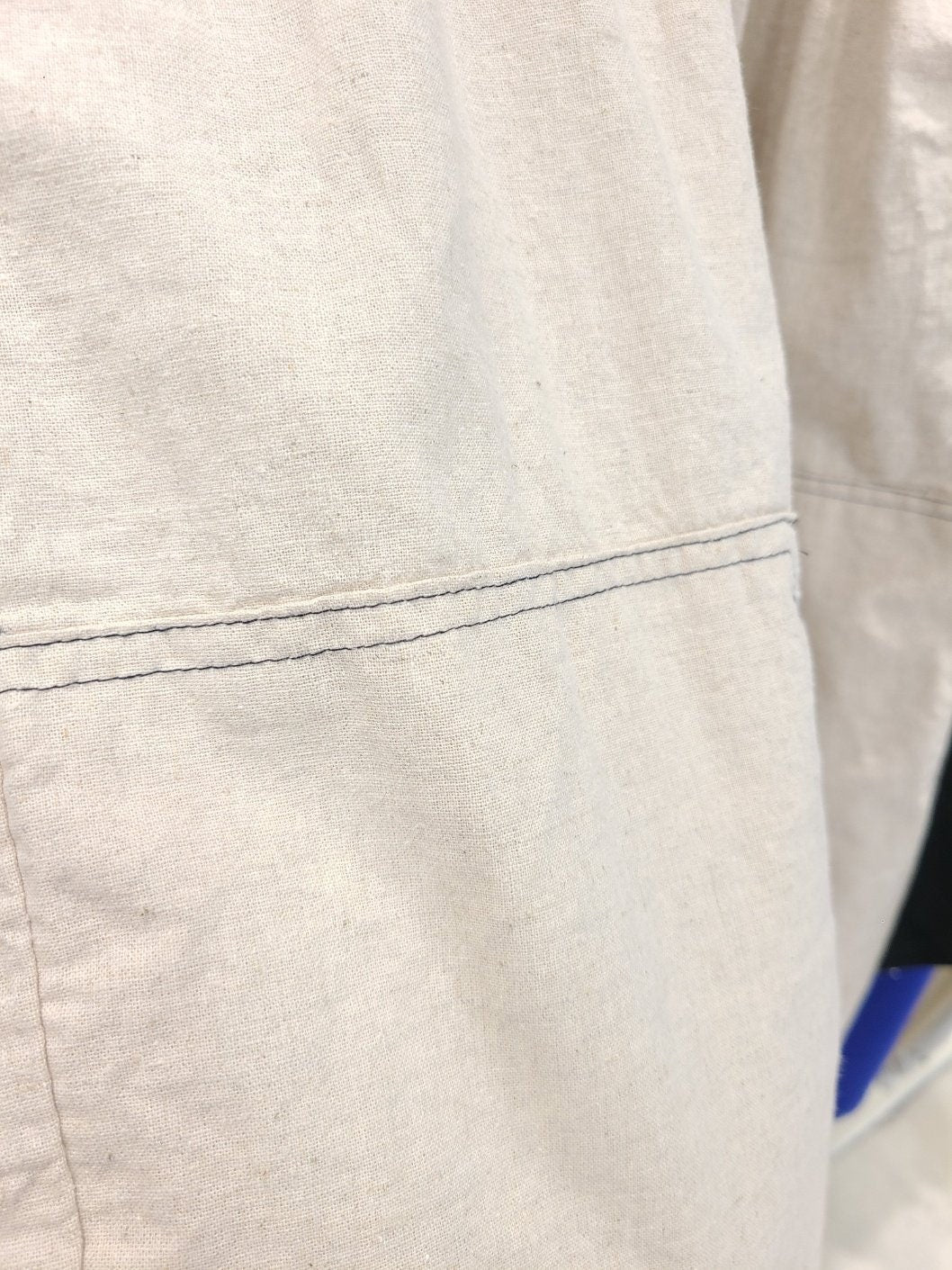 Cotton/Linen Cropped Baggy Wide Leg Pants