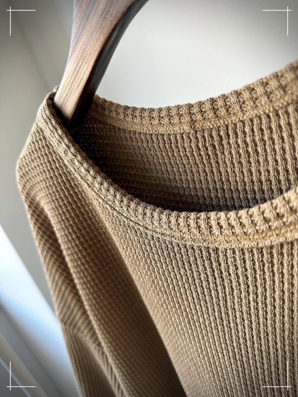 Waffle Texture Cotton Top, Minimalist Oversized T-Shirt, Neutral Everyday Wear
