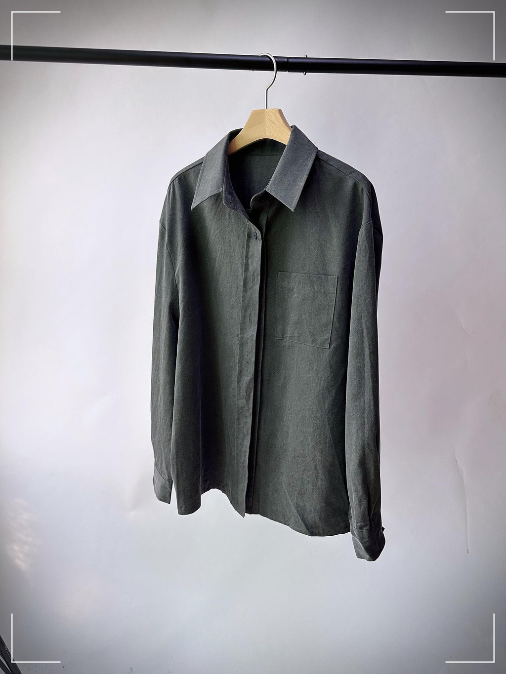 Pigment-Dyed Cotton Blend Shirt | Dusty Rose, Vintage-Inspired Top
