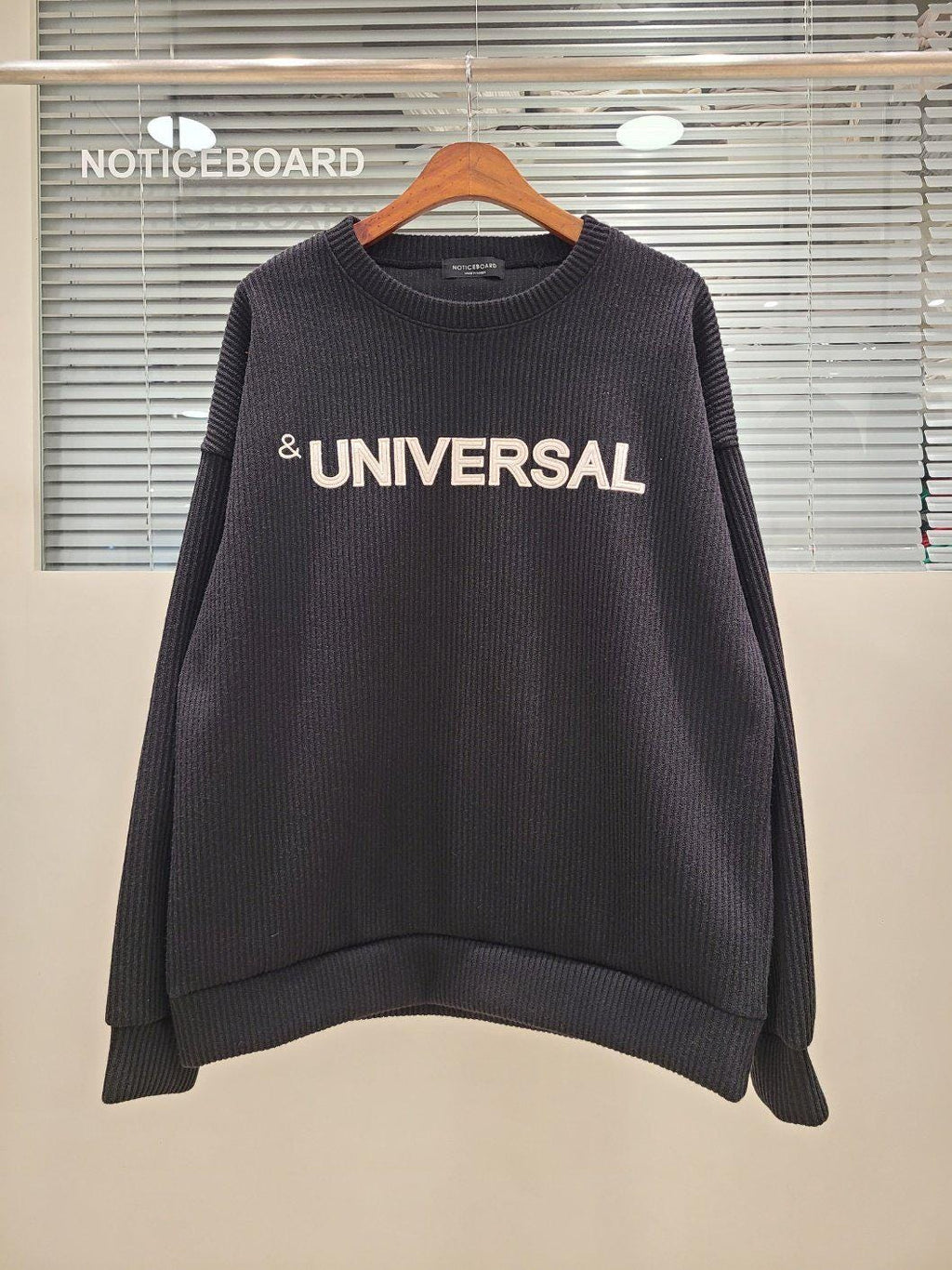 Oversized Knit Sweatshirt, Ribbed Crewneck Sweater, Unisex Cozy Knit Top, Korean Fashion Sweater, Loose Fit Pullover, Free Size | 3 Colors