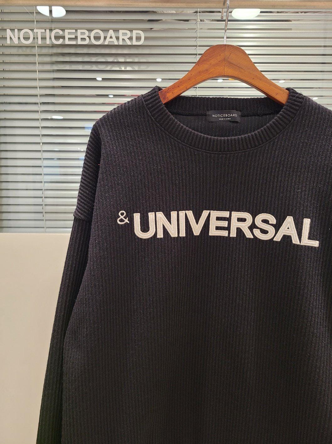 Oversized Knit Sweatshirt, Ribbed Crewneck Sweater, Unisex Cozy Knit Top, Korean Fashion Sweater, Loose Fit Pullover, Free Size | 3 Colors