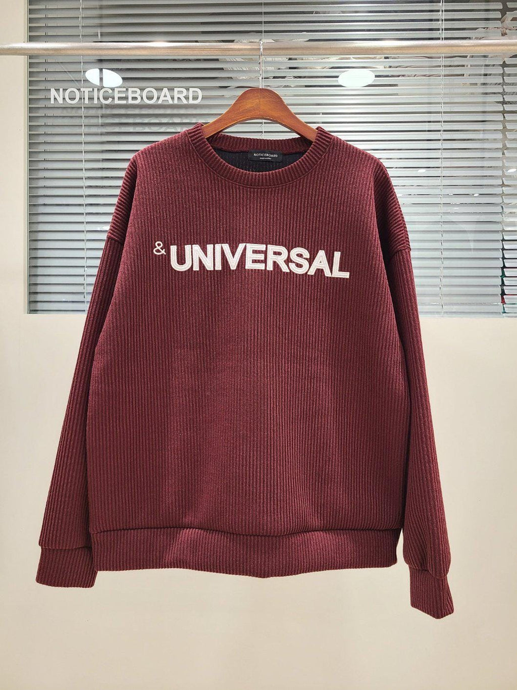 Oversized Knit Sweatshirt, Ribbed Crewneck Sweater, Unisex Cozy Knit Top, Korean Fashion Sweater, Loose Fit Pullover, Free Size | 3 Colors