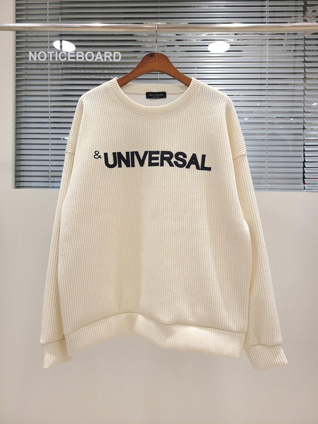 Oversized Knit Sweatshirt, Ribbed Crewneck Sweater, Unisex Cozy Knit Top, Korean Fashion Sweater, Loose Fit Pullover, Free Size | 3 Colors