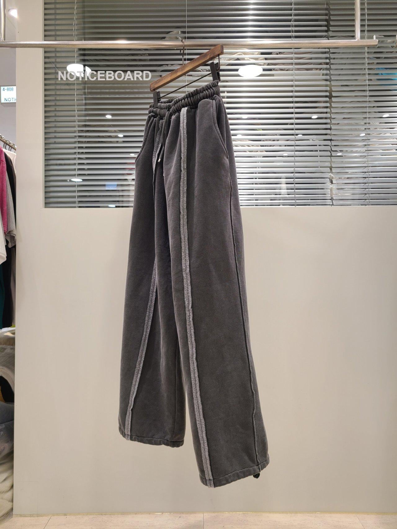 100% Cotton Velour Jogger Pants: Relaxed Fit Minimalist Lounge Trousers