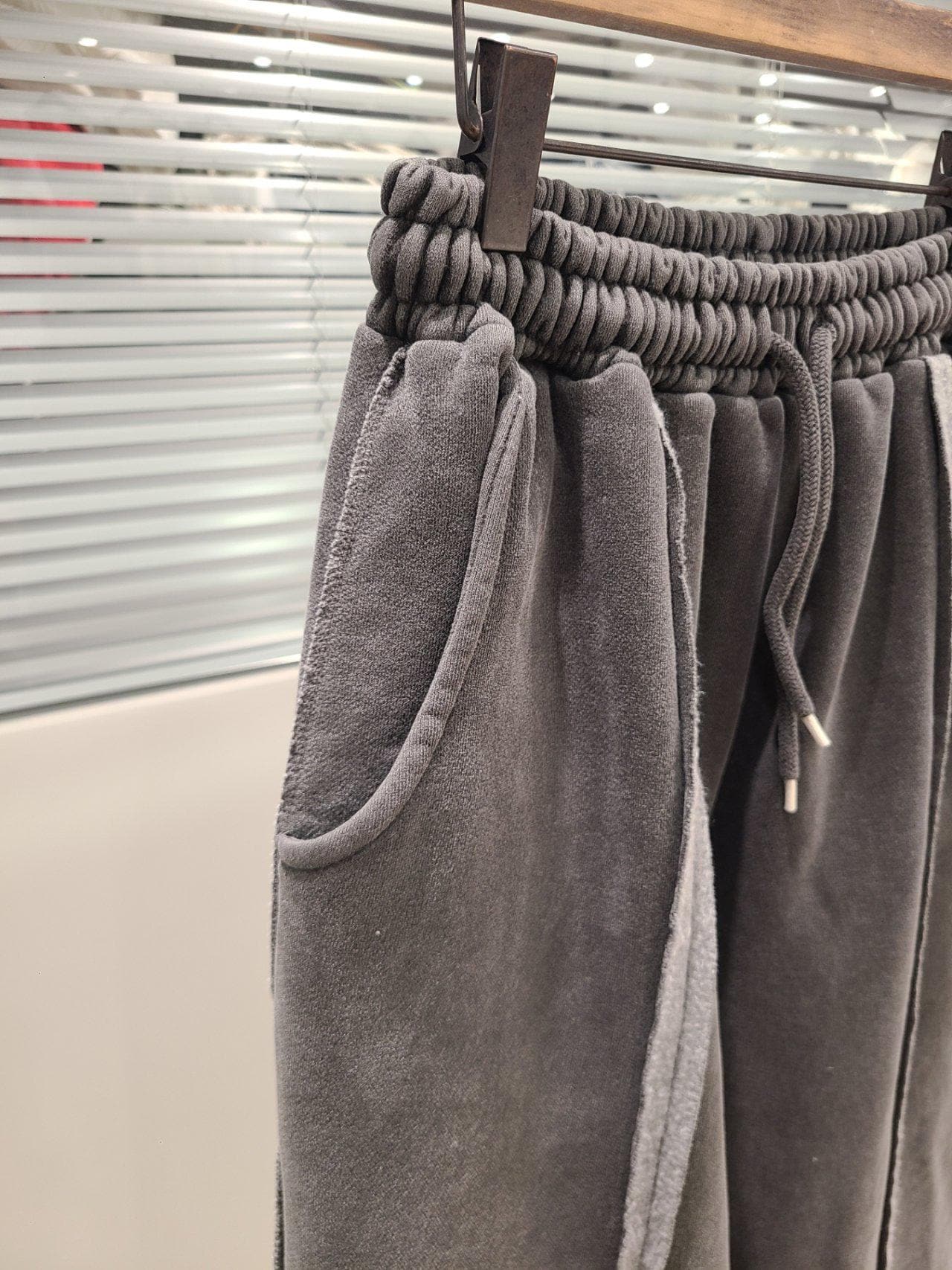 100% Cotton Velour Jogger Pants: Relaxed Fit Minimalist Lounge Trousers