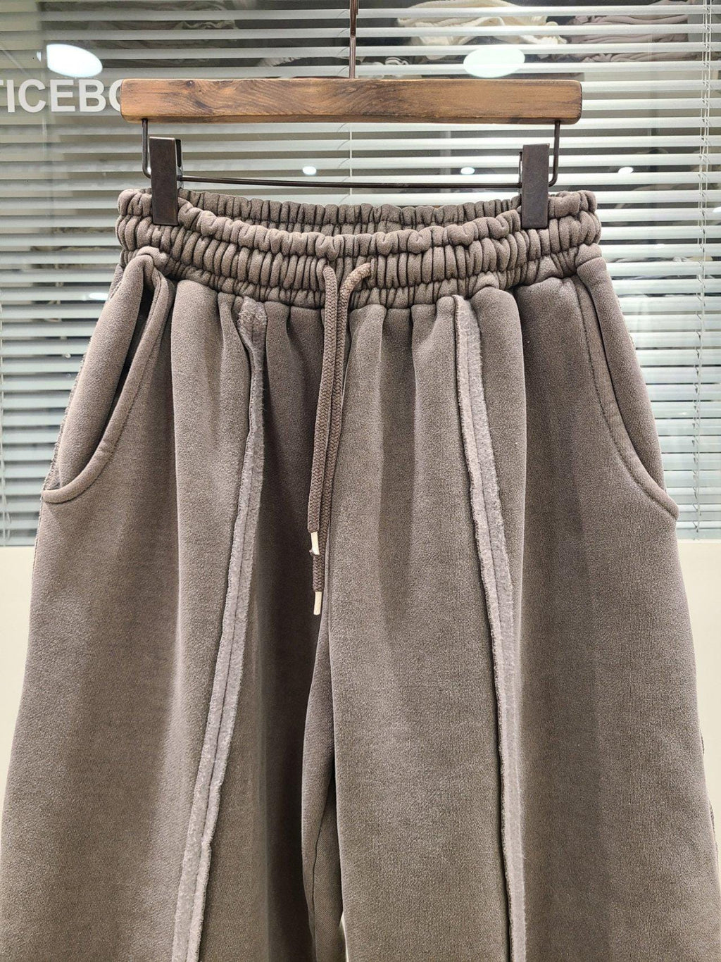 100% Cotton Velour Jogger Pants: Relaxed Fit Minimalist Lounge Trousers