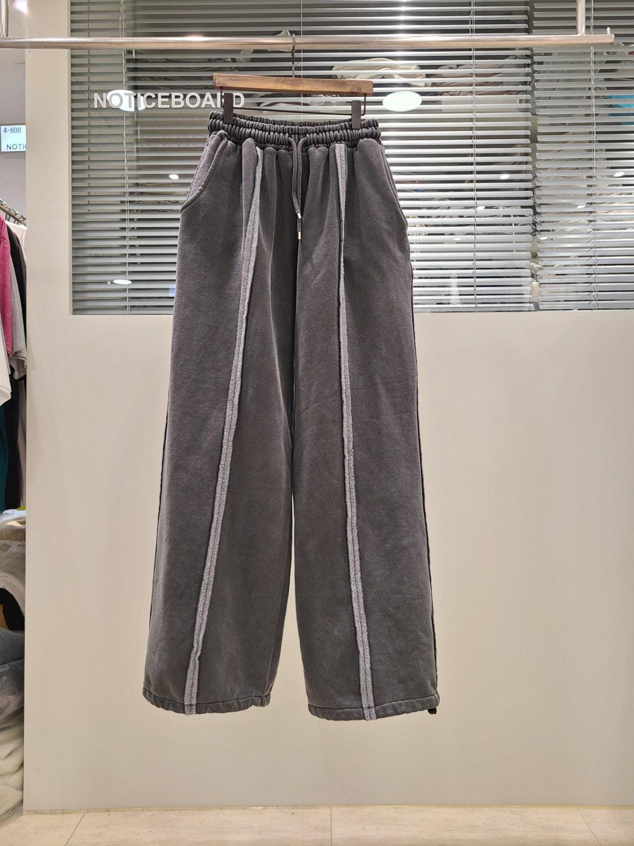 100% Cotton Velour Jogger Pants: Relaxed Fit Minimalist Lounge Trousers