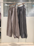 100% Cotton Velour Jogger Pants: Relaxed Fit Minimalist Lounge Trousers