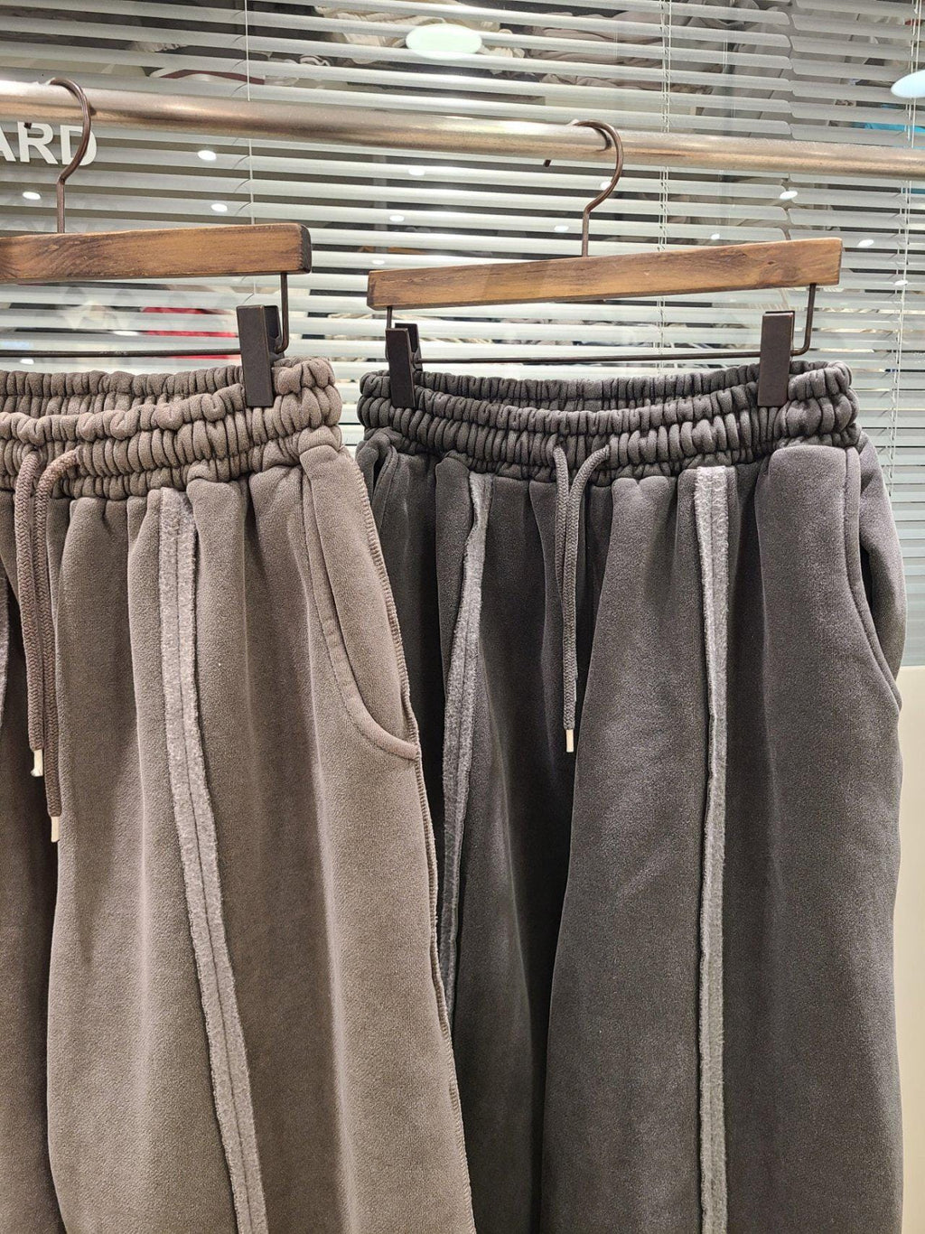 100% Cotton Velour Jogger Pants: Relaxed Fit Minimalist Lounge Trousers