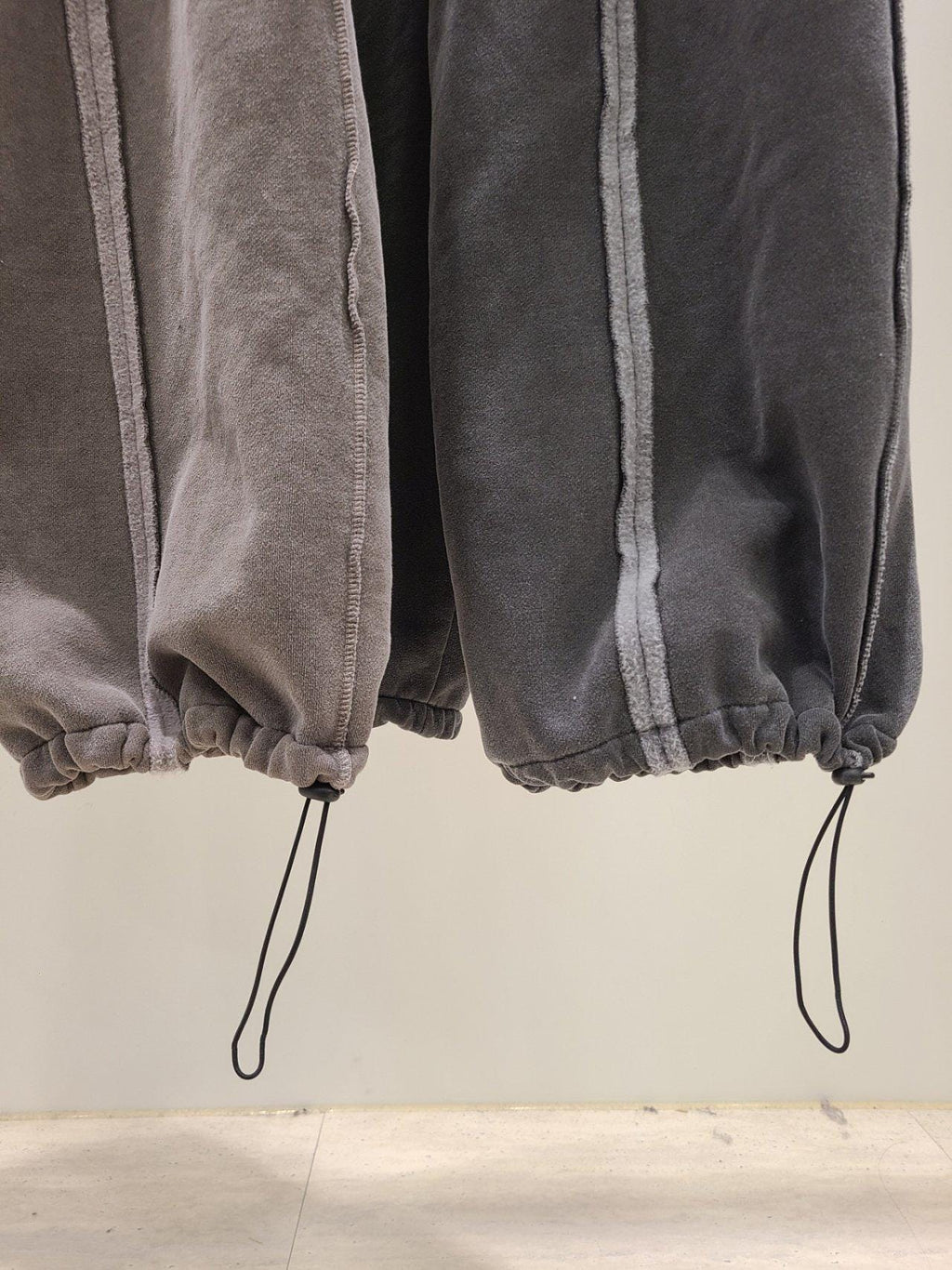 100% Cotton Velour Jogger Pants: Relaxed Fit Minimalist Lounge Trousers