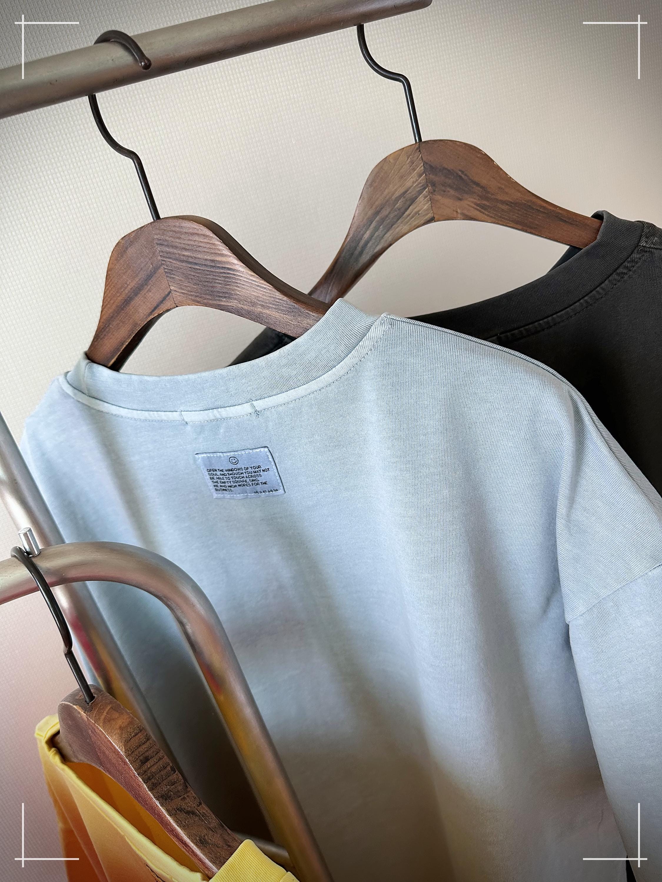 Oversized Cotton Tee | Vintage Washed, Pigment-Dyed, Relaxed Fit