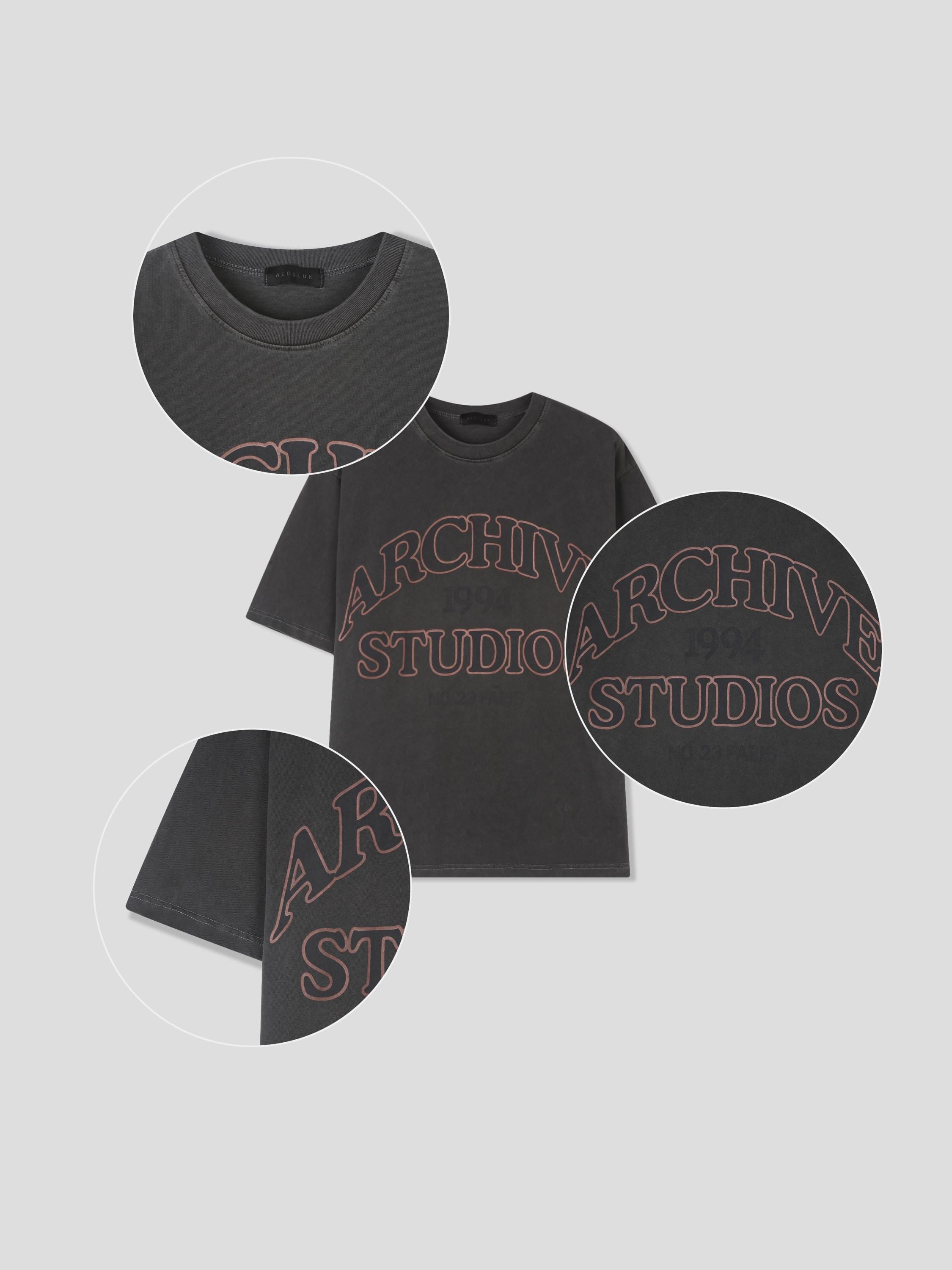 Archive 1994 Studios Graphic Tee | 100% Cotton Pigment Washed Oversized T-Shirt