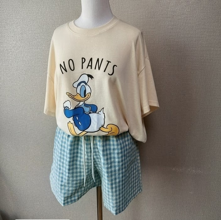 100% Cotton Relaxed Drawstring Shorts | Elastic Waist Casual Summer Shorts | Made in Korea